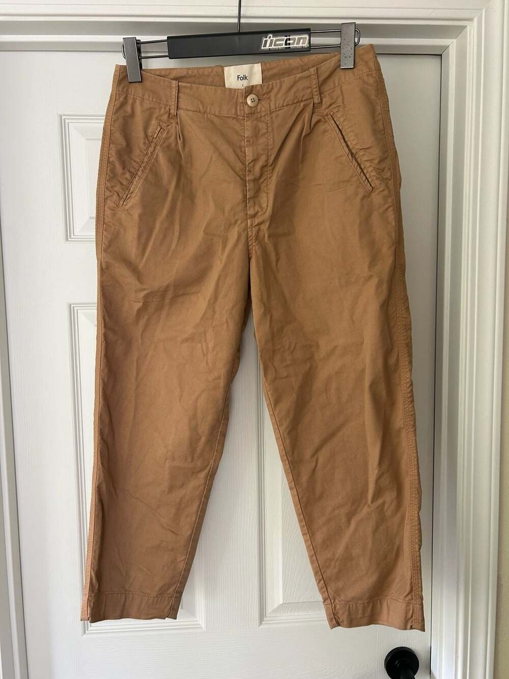 Folk Size 2 Tan Cotton Twill Trousers